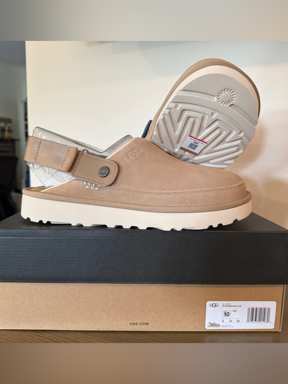 UGG Tan Suede Slingback Clog
